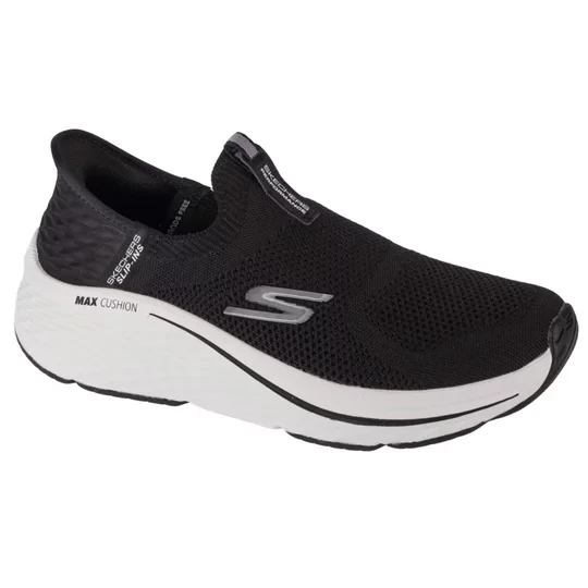 Zdjęcie produktu Skechers Slip-Ins Max Cushioning Elite 2.0 129611-BKW, Damskie, Czarne, buty do biegania, tkanina, rozmiar: 35, 5