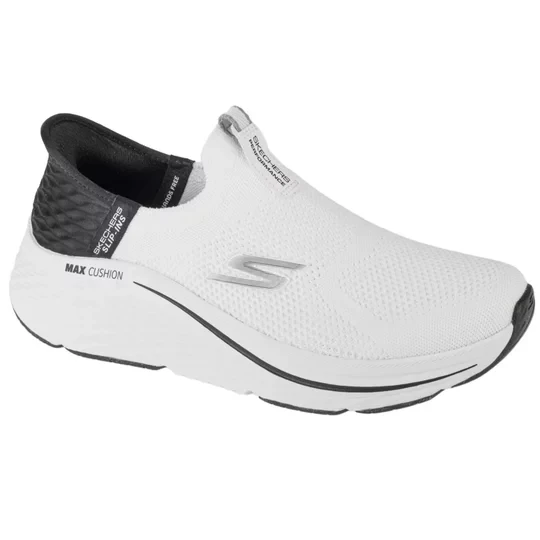 Zdjęcie produktu Skechers Slip-Ins Max Cushioning Elite 2.0 129611-WBK, Damskie, Białe, buty do biegania, tkanina, rozmiar: 38