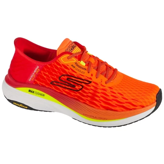 Zdjęcie produktu Skechers Slip-Ins: Max Cushioning Propulsion - Vitality 220510-ORMT, Męskie, Pomarańczowe, buty do biegania, tkanina, rozmiar: 41