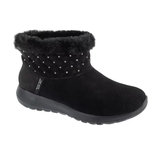Zdjęcie produktu Skechers Slip-Ins: On-The-Go Joy - Cozy Shimmer 144816-BBK, Damskie, Czarne, buty zimowe, skóra zamszowa, rozmiar: 36
