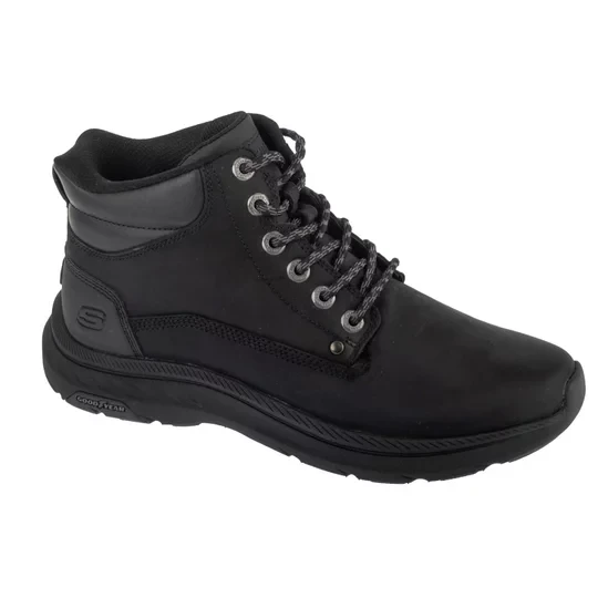 Zdjęcie produktu Skechers Slip-Ins: Pollard - Waylon 205333-BBK, Męskie, Czarne, buty sneakers, skóra naturalna, rozmiar: 41
