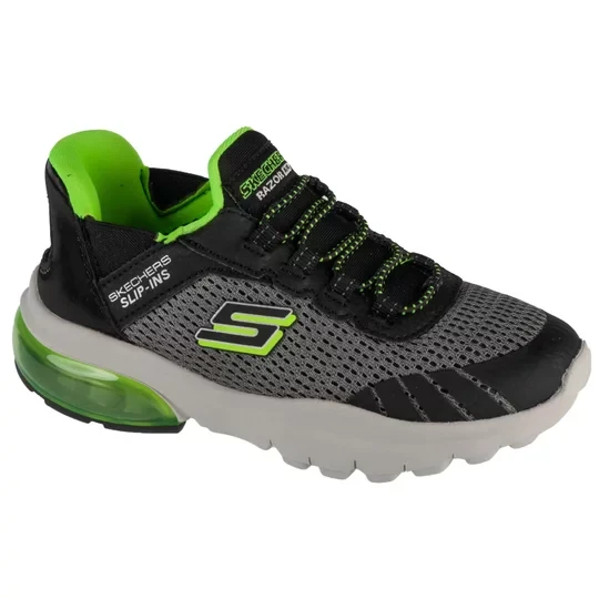 Zdjęcie produktu Skechers Slip-Ins: Razor Air - Hyper-Brisk 403839L-CCBK, Dla chłopca, Czarne, buty sneakers, tkanina, rozmiar: 27