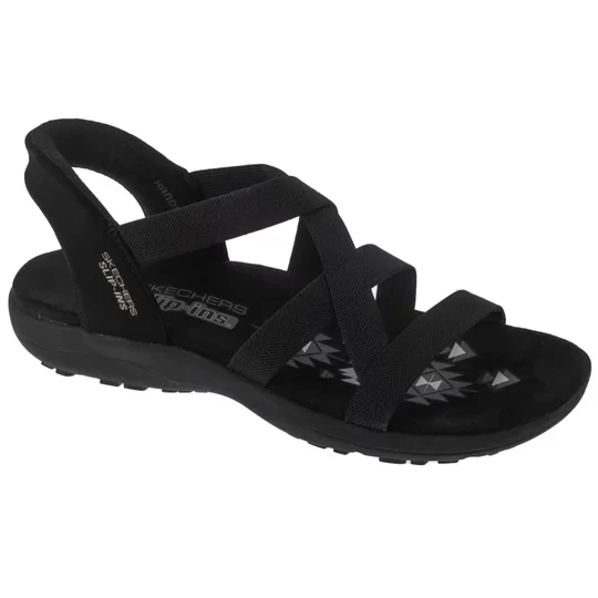 Zdjęcie produktu Skechers Slip-Ins: Reggae Slim - Stretch Flex 163460-BBK, Damskie, Czarne, sandały, tkanina, rozmiar: 36
