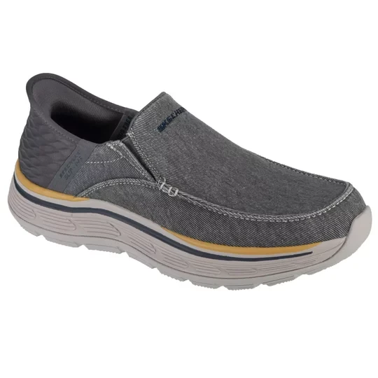 Zdjęcie produktu Skechers Slip-Ins Remaxed - Fenick 204839-CHAR, Męskie, Szare, półbuty, tkanina, rozmiar: 41
