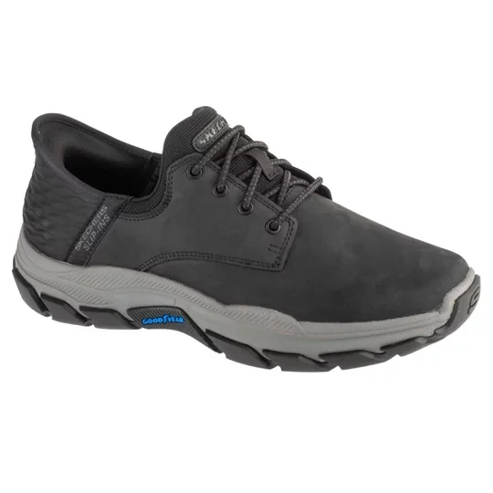 Zdjęcie produktu Skechers Slip-Ins: Respected - Garrett 205201-BLK, Męskie, Czarne, buty sneakers, skóra licowa, rozmiar: 45