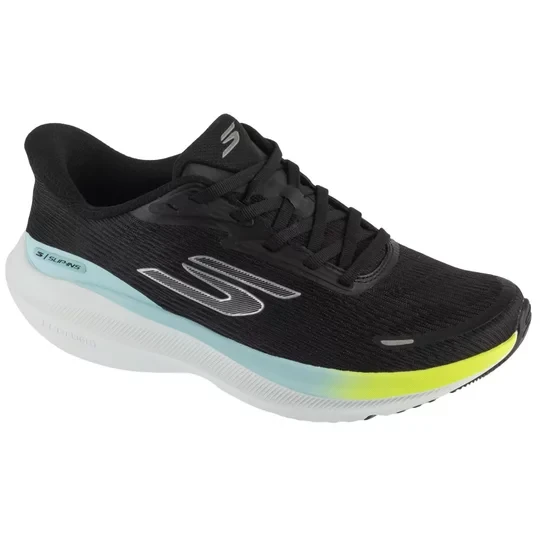 Zdjęcie produktu Skechers Slip-Ins: SKX Aero Pulse 172220-BKYB, Damskie, Czarne, buty do biegania, przewiewna siateczka, rozmiar: 36