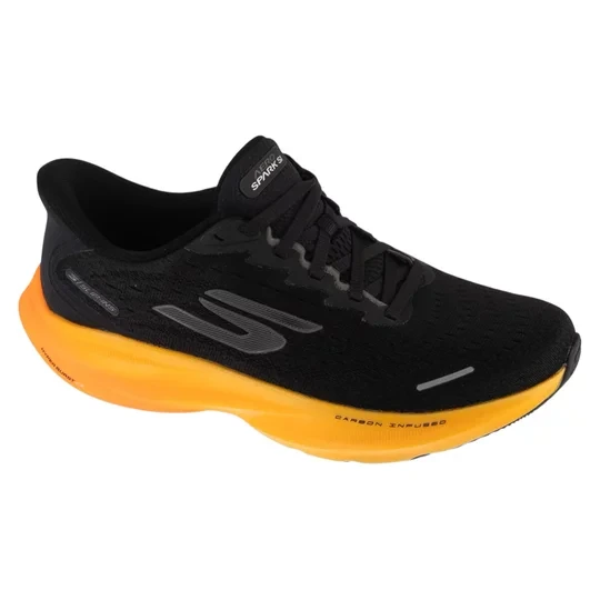Zdjęcie produktu Skechers Slip-Ins: SKX Aero Spark 246205-DKCC, Męskie, Czarne, buty do biegania, przewiewna siateczka, rozmiar: 42