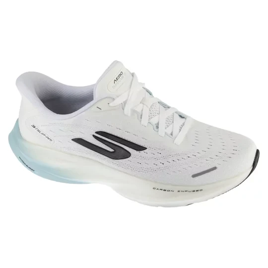 Zdjęcie produktu Skechers Slip-Ins: SKX Aero Spark 246205-WLB, Męskie, Białe, buty do biegania, przewiewna siateczka, rozmiar: 43