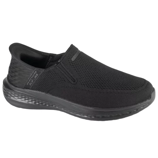 Zdjęcie produktu Skechers Slip-Ins: Slade - Deacon 210887-BBK, Męskie, Czarne, buty sneakers, przewiewna siateczka, rozmiar: 41