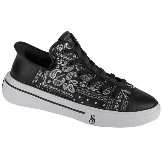 Zdjęcie produktu Skechers Slip-Ins Snoop One - Double G 251017-BKW, Męskie, Czarne, buty sneakers, skóra naturalna, rozmiar: 41