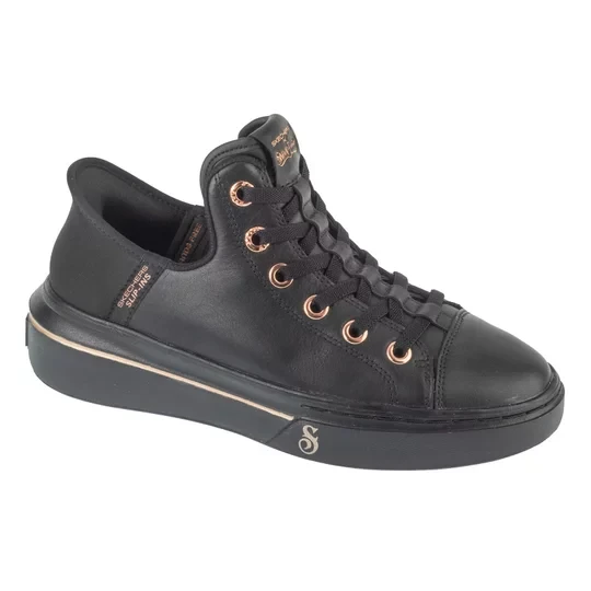 Zdjęcie produktu Skechers Slip-Ins: Snoop One - OG Leather 186001-BBK, Damskie, Czarne, buty sneakers, skóra naturalna, rozmiar: 36