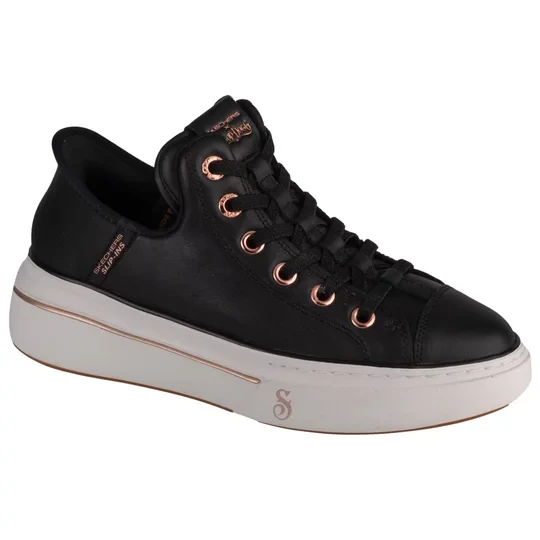 Zdjęcie produktu Skechers Slip-Ins: Snoop One - OG Leather 186001-BLK, Damskie, Czarne, buty sneakers, skóra naturalna, rozmiar: 36