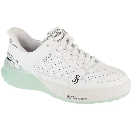 Zdjęcie produktu Skechers Slip-Ins: Snoop Sizzle Toke 251170-WHT, Męskie, Białe, buty sneakers, skóra naturalna, rozmiar: 42, 5