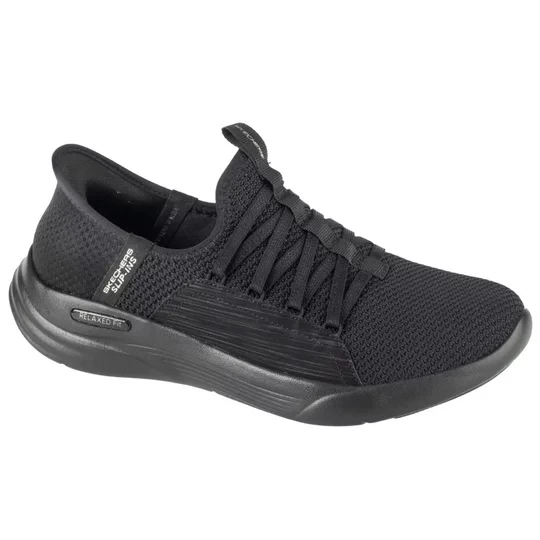 Zdjęcie produktu Skechers Slip-ins: Sport - Ballet Chic 150353-BBK, Damskie, Czarne, buty sneakers, tkanina, rozmiar: 36