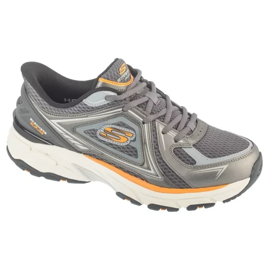 Zdjęcie produktu Skechers Slip-Ins: Stamina Sport - Kordae 233156-CCOR, Męskie, Szare, buty sneakers, skóra naturalna, rozmiar: 41