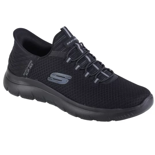 Zdjęcie produktu Skechers Slip-Ins Summits - High Range 232457-BBK, Męskie, Czarne, buty sneakers, tkanina, rozmiar: 42
