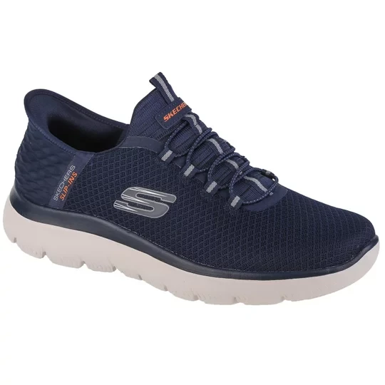 Zdjęcie produktu Skechers Slip-Ins Summits - High Range 232457-NVY, Męskie, Granatowe, buty sneakers, tkanina, rozmiar: 41