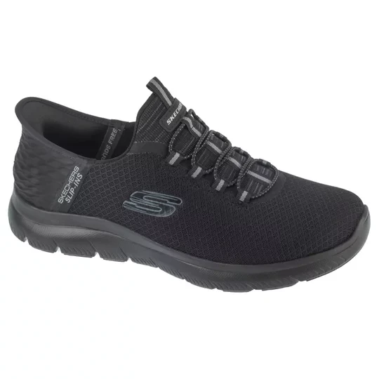 Zdjęcie produktu Skechers Slip-Ins Summits - High Range 232457W-BBK, Męskie, Czarne, buty sneakers, tkanina, rozmiar: 42, 5