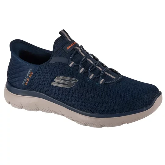 Zdjęcie produktu Skechers Slip-Ins Summits - High Range 232457W-NVY, Męskie, Granatowe, buty sneakers, tkanina, rozmiar: 42, 5
