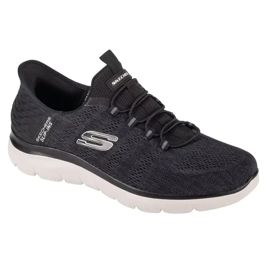 Zdjęcie produktu Skechers Slip-Ins: Summits - Key Pace 232469-BLK, Męskie, Czarne, buty sneakers, tkanina, rozmiar: 41