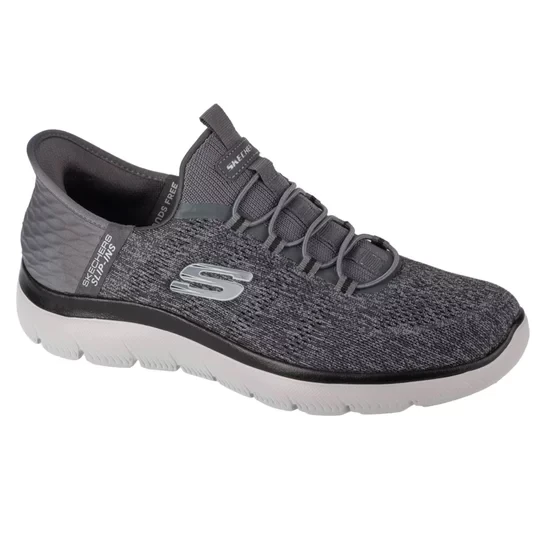 Zdjęcie produktu Skechers Slip-Ins: Summits - Key Pace 232469-CCBK, Męskie, Szare, buty sneakers, tkanina, rozmiar: 41, 5