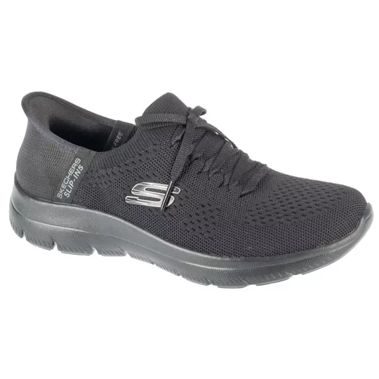 Zdjęcie produktu Skechers Slip-Ins: Summits - New Daily 150263-BBK, Damskie, Czarne, buty sneakers, tkanina, rozmiar: 36