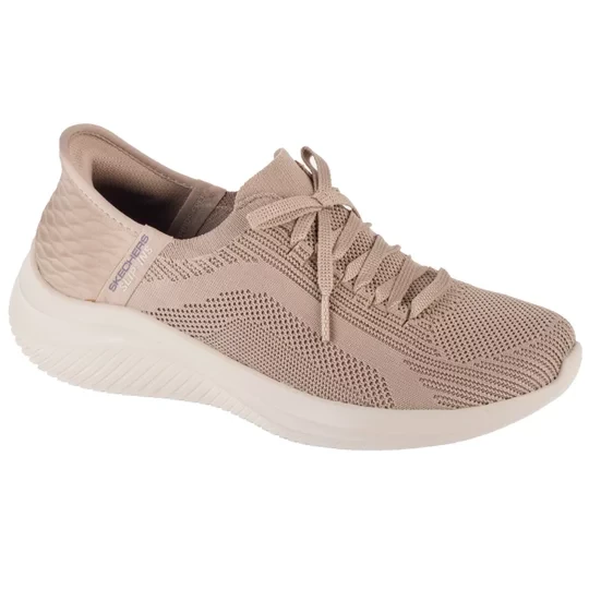 Zdjęcie produktu Skechers Slip-Ins Ultra Flex 3.0 - Brilliant 149710-TPE, Damskie, Beżowe, buty sneakers, tkanina, rozmiar: 36