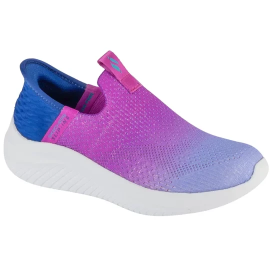 Zdjęcie produktu Skechers Slip-Ins: Ultra Flex 3.0 - Color Boost 303828L-NVPR, Dla dziewczynki, Fioletowe, buty sneakers, tkanina, rozmiar: 28