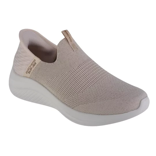 Zdjęcie produktu Skechers Slip-Ins Ultra Flex 3.0 - Glitter Me 149591-NTGD, Damskie, Beżowe, buty sneakers, tkanina, rozmiar: 36