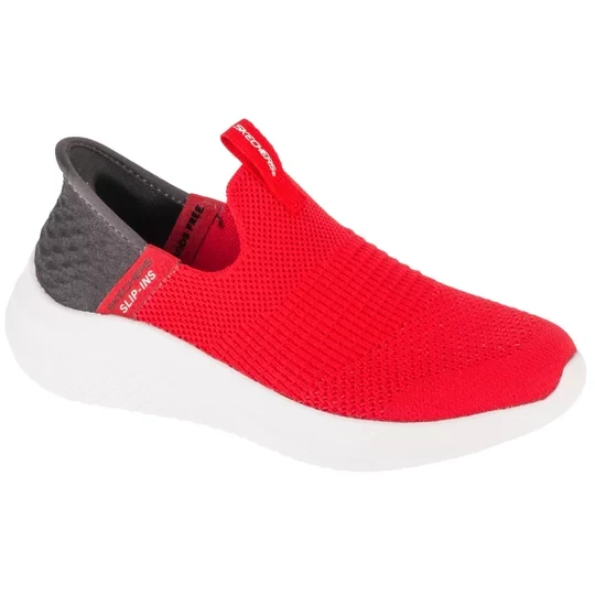 Zdjęcie produktu Skechers Slip-Ins Ultra Flex 3.0 - Smooth Step 403844L-RDBK, Dla chłopca, Czerwone, buty sneakers, tkanina, rozmiar: 27