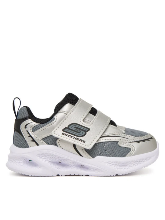 Zdjęcie produktu Skechers Sneakersy Meteor-Lights - Glow 401498N / SLBK Srebrny