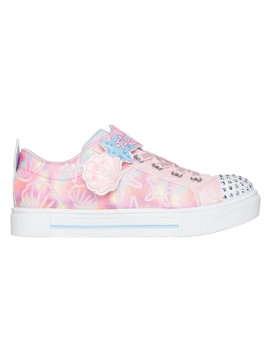 Zdjęcie produktu Skechers Sneakersy "Twinkle Sparks-Underwater Magic" w kolorze jasnoróżowym rozmiar: 32