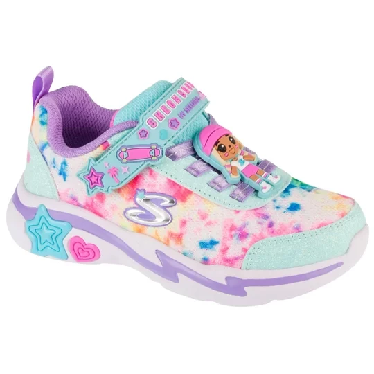 Zdjęcie produktu Skechers Snuggle Sneaks - Skech Squad 302214L-MTMT, Dla dziewczynki, Miętowe, buty sneakers, tkanina, rozmiar: 27