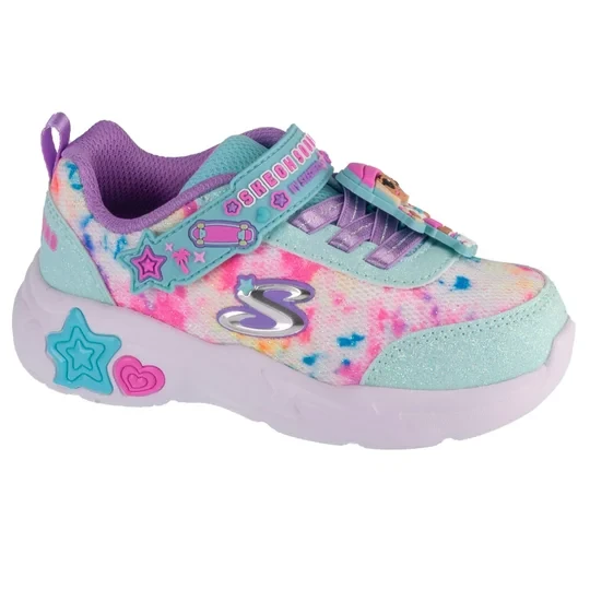 Zdjęcie produktu Skechers Snuggle Sneaks - Skech Squad 302214N-MTMT, Dla dziewczynki, Miętowe, buty sneakers, syntetyk, rozmiar: 22