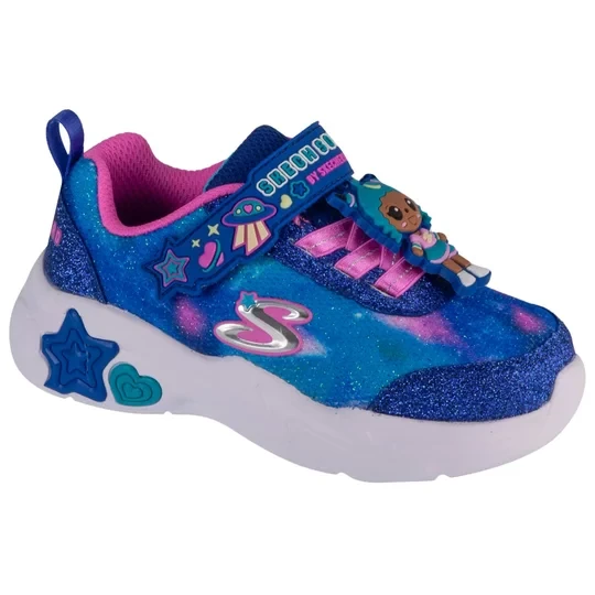 Zdjęcie produktu Skechers Snuggle Sneaks - Skech Squad 302214N-NVMT, Dla dziewczynki, Granatowe, buty sneakers, syntetyk, rozmiar: 22