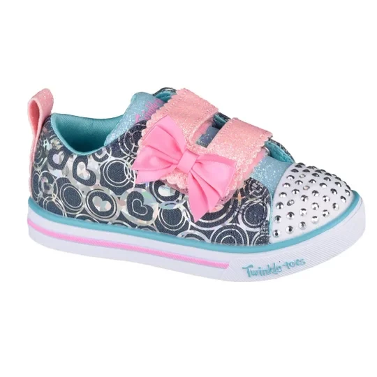 Zdjęcie produktu Skechers Sparkle Lite-Lil Heartsland 314754N-DMLT, Dla dziewczynki, Szare, buty sportowe, tkanina, rozmiar: 22