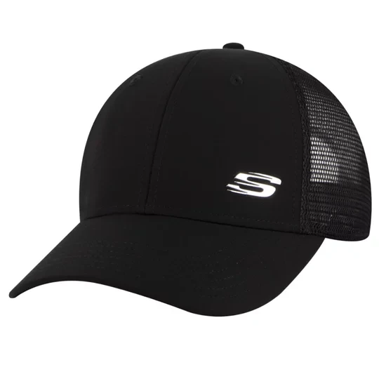 Zdjęcie produktu Skechers Sport S Metal Hat Cap SKBB5025-BLK, Unisex, Czarne, czapki z daszkiem, poliester, rozmiar: One size