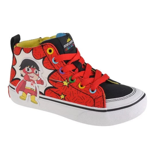 Zdjęcie produktu Skechers Street Fame - Ultra Fun Red Titan 406060L-RDBK, Dla chłopca, Czerwone, buty sneakers, tkanina, rozmiar: 31