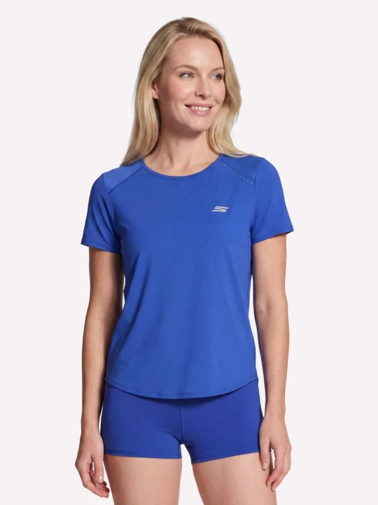 Zdjęcie produktu Skechers Stride Performance koszulka - Niebieski / Zloty