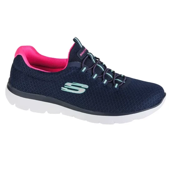 Zdjęcie produktu Skechers Summits 12980-NVHP, Damskie, Granatowe, buty sneakers, przewiewna siateczka, rozmiar: 38