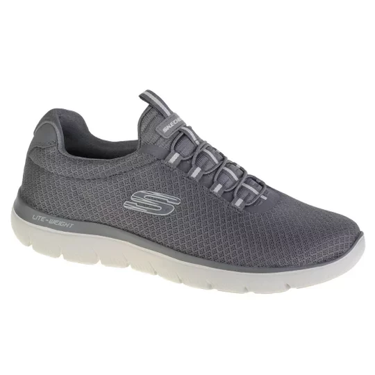 Zdjęcie produktu Skechers Summits 52811-CHAR, Męskie, Szare, buty sneakers, przewiewna siateczka, rozmiar: 42