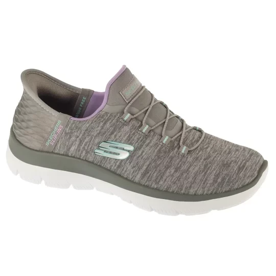 Zdjęcie produktu Skechers Summits - Dazzling Haze 149937-GYMT, Damskie, Szare, buty sneakers, przewiewna siateczka, rozmiar: 36