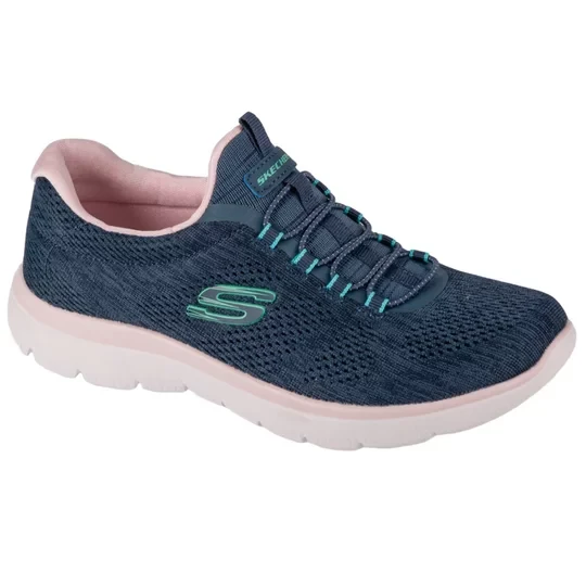 Zdjęcie produktu Skechers Summits - Fun Flair 150113-NVMT, Damskie, Granatowe, buty treningowe, przewiewna siateczka, rozmiar: 36