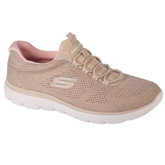 Zdjęcie produktu Skechers Summits - Fun Flair 150113-TPPK, Damskie, Beżowe, buty treningowe, przewiewna siateczka, rozmiar: 36