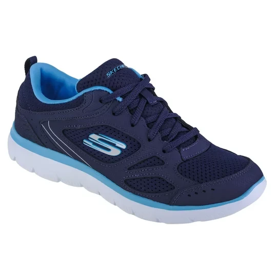 Zdjęcie produktu Skechers Summits Suited 12982-NVBL, Damskie, Granatowe, buty sneakers, przewiewna siateczka, rozmiar: 35, 5