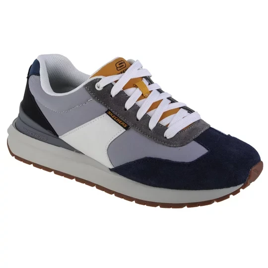 Zdjęcie produktu Skechers Sunny Dale-Leyden 210641-NVMT, Męskie, Niebieskie, buty sneakers, skóra zamszowa, rozmiar: 41