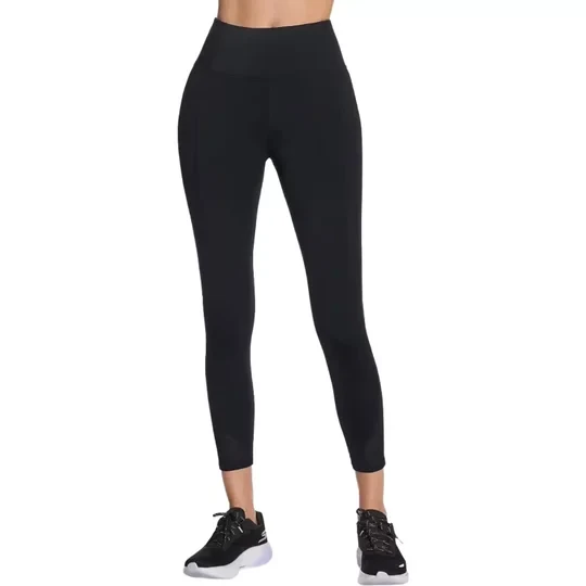 Zdjęcie produktu Skechers Tempo High Waisted 7 / 8 Legging LG83-BLK, Damskie, Czarne, leginsy, nylon, rozmiar: L