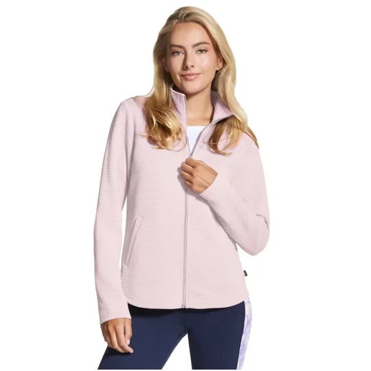 Zdjęcie produktu Skechers The Hoodless Hoodie GoWalk Shine Jacket JA78-WSPR, Damskie, Fioletowe, bluzy, poliester, rozmiar: S