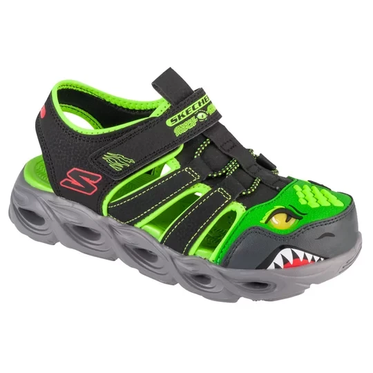 Zdjęcie produktu Skechers Thermo-Splash - Hydro-Flare 400613L-BKLM, Dla chłopca, Czarne, sandały, tkanina, rozmiar: 32