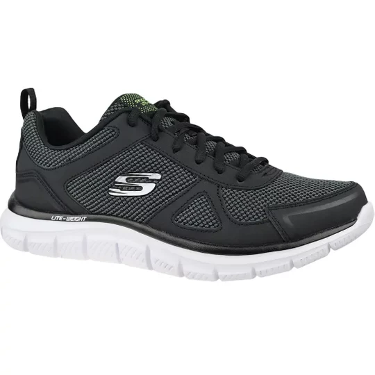 Zdjęcie produktu Skechers Track - Bucolo 52630-BKW, Męskie, Czarne, buty treningowe, tkanina, rozmiar: 45